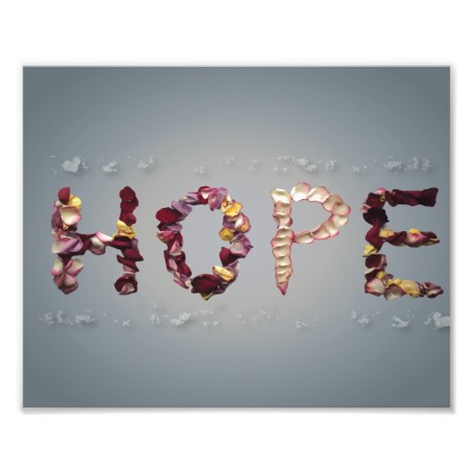 希望に満ちたバラ フォトプリント            (正面)