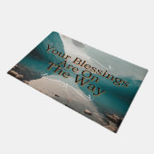 希望に満ちたホライゾン恵みズfrom Above ドアマット (アングル)