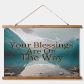 希望に満ちたホライゾン恵みズfrom Above 吊り下げ型タペストリー (正面)