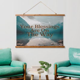 希望に満ちたホライゾン恵みズfrom Above 吊り下げ型タペストリー