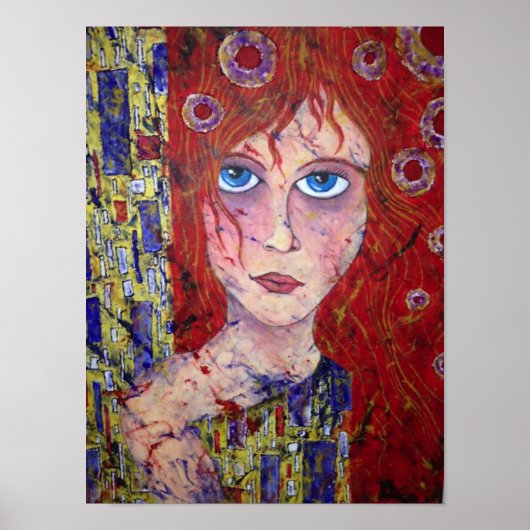 希望に満ちた乙女プリント ポスター (正面)