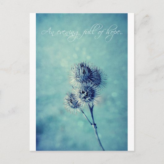 希望に満ちた夕べ... ポストカード (正面)