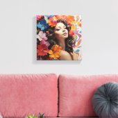 希望に満ちた牧民 キャンバスプリント (インサイチュ (リビング))