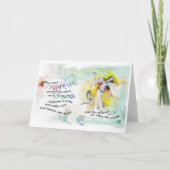 希望に満ちた神/船乗り、折り畳まれたグリーティングカード、5"x7" カード (正面)