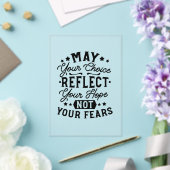 希望に満ちた選択を 希望に満ちた言葉 アクリル招待状 (インサイチュ (ウェディング))