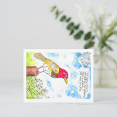 希望に満ちた鳥 ポストカード (スタンド正面)