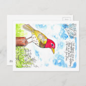 希望に満ちた鳥 ポストカード (正面/裏面)