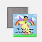 希望に満ち祈りの言葉に誠実に マグネット (正面/裏面)