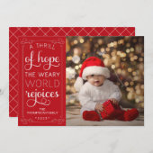 希望に疲れた世界のスリルがフォトカードを喜ぶ シーズンカード (正面/裏面)