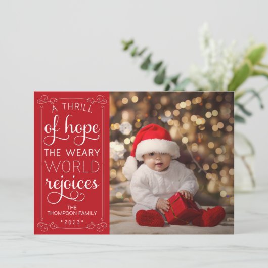 希望に疲れた世界のスリルがフォトカードを喜ぶ シーズンカード (スタンド正面)