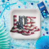 希望に関する米国国旗 ペーパープレート (パーティー)