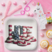 希望に関する米国国旗 ペーパープレート (パーティー)