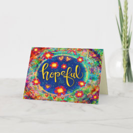 希望のおもしろいフローラかわいらしトレンディーお洒落 カード