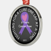 希望のお祝いのオーナメントのリボン メタルオーナメント (左)