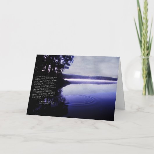 希望のさざ波-ボビーケネディの引用文カード カード (正面)