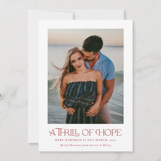 希望のエレガントスリルが妊娠写真を発表 シーズンカード (正面)