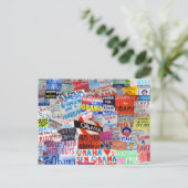 希望のオバマの郵便はがきのシンボルや象徴 ポストカード (スタンド正面)