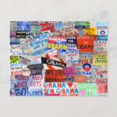 希望のオバマの郵便はがきのシンボルや象徴 ポストカード (正面)