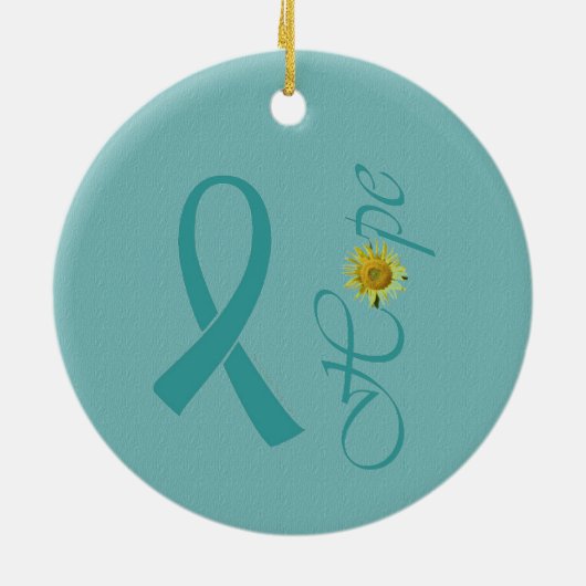 希望のクリスマスのオーナメントの天使 セラミックオーナメント (裏面)