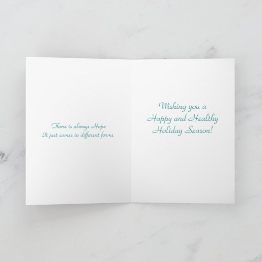 希望のクリスマスの挨拶状 シーズンカード (内部)