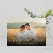 希望のスリル妊娠発表写真 箔シーズンカード (立ち正面)