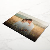 希望のスリル妊娠発表写真 箔シーズンカード (回転した状態)