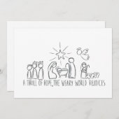 希望のスリル クリスマスの情景スケッチ シーズンカード (正面/裏面)