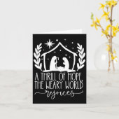 希望のスリル クリスマスプレゼント キリスト教 楽しいクリスマス カード (黄色い花)