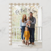 希望のスリル – クリスマス、宗教的カード 案内状 (正面/裏面)