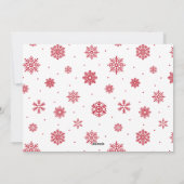 希望のスリル 赤の写真 ホリデーカード (裏面)