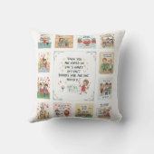 希望のドードルガーデン：芽吹く楽観主義 クッション (裏面)