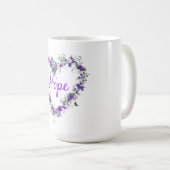 希望のハートを15のozの信号器のマグ開花して下さい マグカップ (正面右)