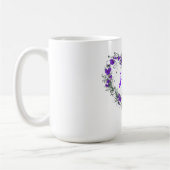 希望のハートを15のozの信号器のマグ開花して下さい マグカップ (左)