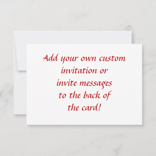 希望のハート小カスタム招待状または招待状 招待状 (裏面)