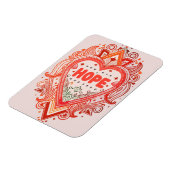 希望のビーコン：希望感動的の引用文 マグネット (左側)