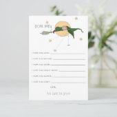 希望のベビーアドバイスカード | かわいい魔女 エンクロージャーカード (スタンド正面)