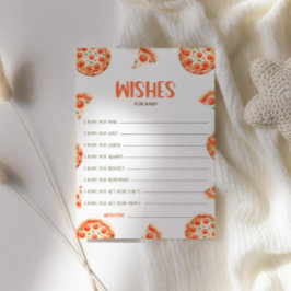希望のベビーカード、ピザ赤ちゃんシャワーカード 招待状