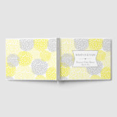 希望のベビー，ベビーシャワーのゲストブック，黄色 ゲストブック (全面)