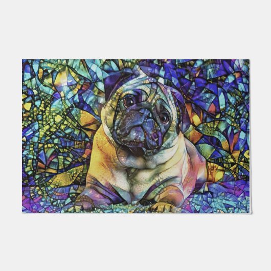 希望のボクサーウェルカムマット |贈り物 ドアマット (正面)