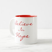 希望のマグで信じて下さい ツートーンマグカップ (正面左)