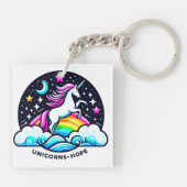 希望のユニコーン キーホルダー (裏面)