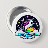 希望のユニコーン 缶バッジ (正面&裏面)