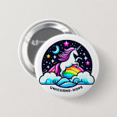 希望のユニコーン 缶バッジ (正面&裏面)