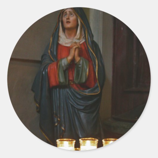 希望のロウソク[クリスマス] ラウンドシール (正面)