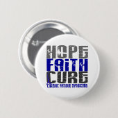 希望の信心療法CFSの慢性の疲労シンドローム 缶バッジ (正面&裏面)