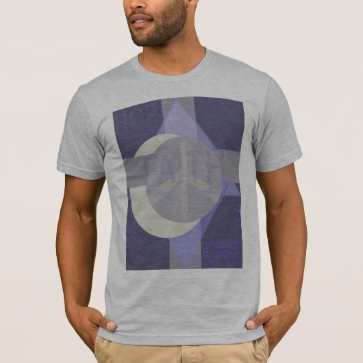 希望の信頼愛とサイズのユニセックスなTシャツ Tシャツ (正面)