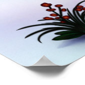 希望の光クリスマスのファンタジー絵画の芸術 ポスター (角)