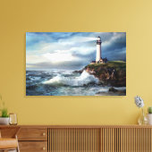 希望の光、ピジョンポイントライトハウス キャンバスプリント (インサイチュ (リビング))