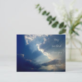 「希望の光」写真はがき 案内ポストカード (スタンド正面)