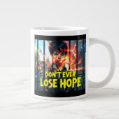 希望の力強いメッセージ – 少年の背後バー戦争 – The ジャンボコーヒーマグカップ (右)